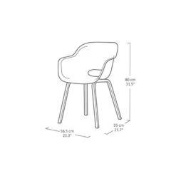 Keter Noa Tuinstoel - 2 Stuks - 55x56.5x80cm - Metalen Onderstel - Zand 9 Keter Noa Tuinstoel - 2 Stuks - 55x56.5x80cm - Metalen Onderstel - Zand -LeenBakker Winkel ce1053fa799a41e88da516766363f885
