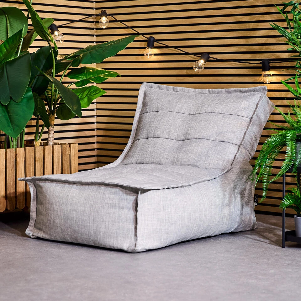 Icon Zitzak Lounger Dolce - Zitzak Buiten - Grijs 4 Icon Zitzak Lounger Dolce - Zitzak Buiten - Grijs - Afbeelding 2