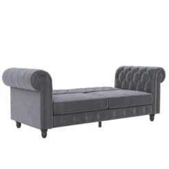 Felix - 3-zits Slaapbank In Antraciet Fluweel -LeenBakker Winkel cea7bb2759e0428a9065815e360ca962