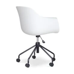 Nolon Nout-Liz Bureaustoel Wit - Zacht Groen Kussen - Zwart Onderstel -LeenBakker Winkel cecb7c58b2b44f199791be8d220540b7