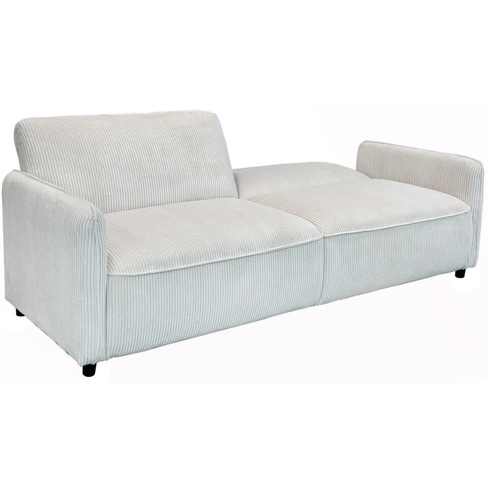 Alicia - Slaapbank 3-zits In Crèmekleurige Stof 9 Alicia - Slaapbank 3-zits In Crèmekleurige Stof - Afbeelding 7