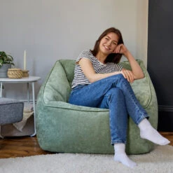 Icon Zitzak Natalia - Chenille Zitzak Fauteuil - Saliegroen -LeenBakker Winkel cf9f4f2895634efba7ab0e8716ac1372