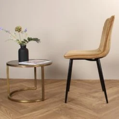 DS4U - Gaby Eetkamerstoel Velvet Goud 12 DS4U - Gaby Eetkamerstoel Velvet Goud -LeenBakker Winkel cfd63220202041c782a6b37d786d6e88