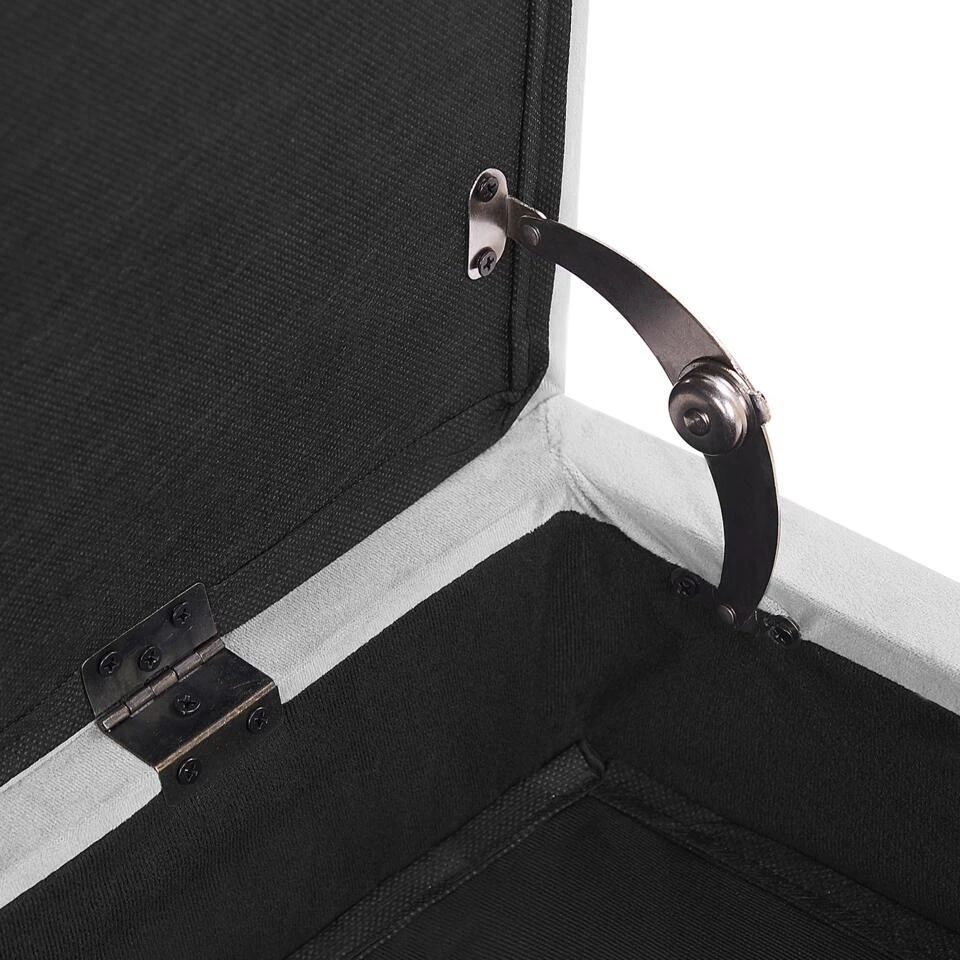 PESSAC - Chaise Longue - Grijs - Rechterzijde - Fluweel 12 PESSAC - Chaise Longue - Grijs - Rechterzijde - Fluweel - Afbeelding 10