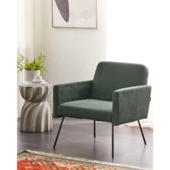 NARKEN - Fauteuil - Donkergroen - Corduroy -LeenBakker Winkel d039902cf87d4277968c58321992f6d5