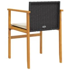 VidaXL - Tuinstoelen - Kussens - Zwart - Poly Rattan - 2 Stuks - 55x55x78 Cm 19 VidaXL - Tuinstoelen - Kussens - Zwart - Poly Rattan - 2 Stuks - 55x55x78 Cm -LeenBakker Winkel d068e7fe0da44787adcf3632a2f690e2