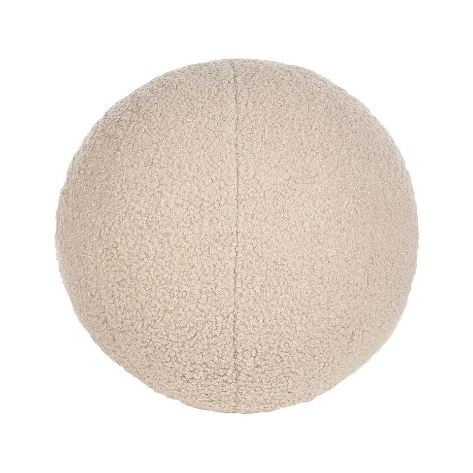 LEIREN - Fauteuil - Beige - Bouclé 10 LEIREN - Fauteuil - Beige - Bouclé - Afbeelding 8