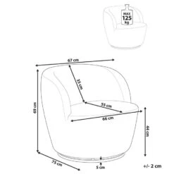 KUOLPA - Fauteuil - Off-white - Chenille -LeenBakker Winkel d188fc1d3a7a4fc489fe08244460c485