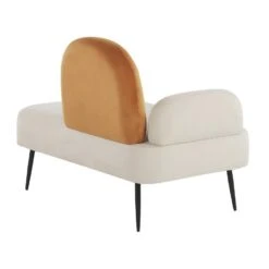 ARCEY - Chaise Longue - Wit - Fluweel -LeenBakker Winkel d1df2cec53654fb08877fdc6d4c871d2