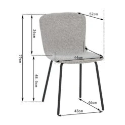 Luca Eetkamerstoel - Grijs Stof - Set Van 2 13 Luca Eetkamerstoel - Grijs Stof - Set Van 2 -LeenBakker Winkel d1fb585f96934f548e3a9d16a7736c2a