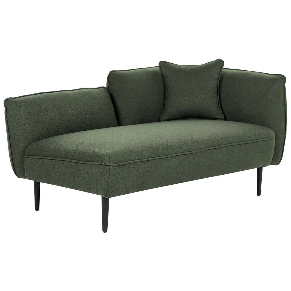 CHEVANNES - Chaise Longue - Groen - Polyester 7 CHEVANNES - Chaise Longue - Groen - Polyester - Afbeelding 5