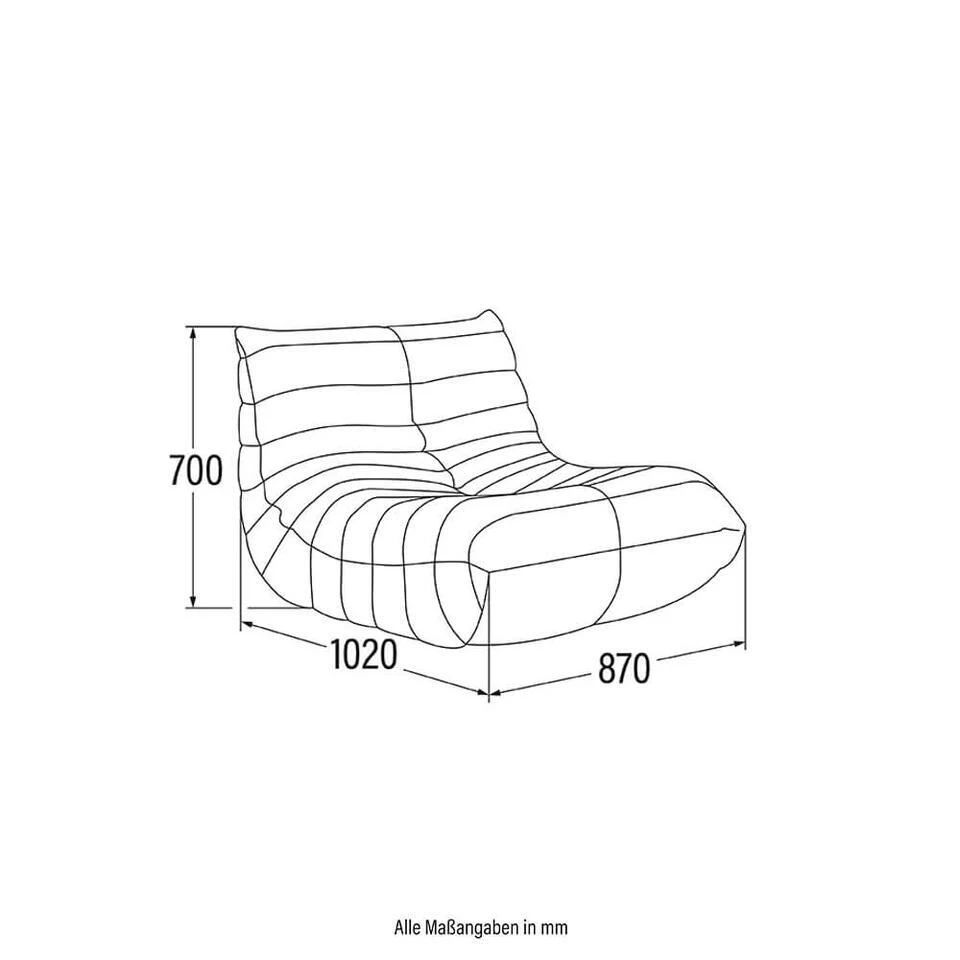 Merkloos HOME DELUXE Fauteuil - Beige 9 Merkloos HOME DELUXE Fauteuil - Beige - Afbeelding 7
