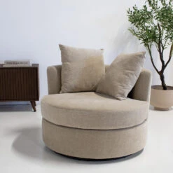 Fauteuil Taupe Stof - Zithoogte 45cm - Thony Luxe -LeenBakker Winkel d3771e9c793b4653a34b9968ea823fe3