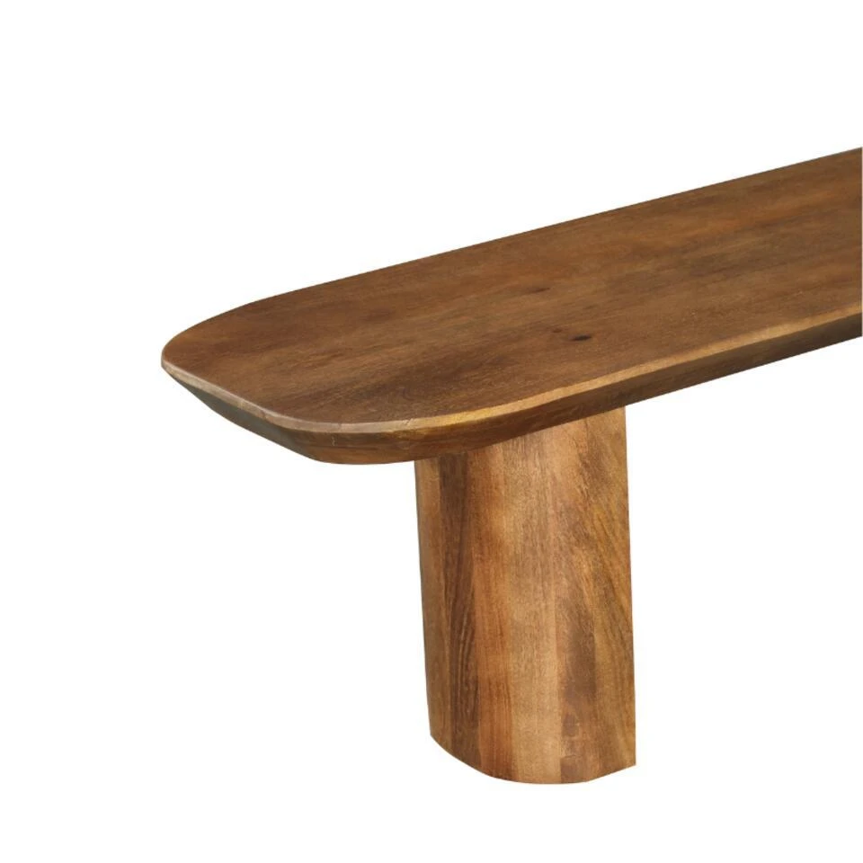 StarFurn Eetkamerbank Walnoot Mangohout - 280x38x45cm - Maré 8 StarFurn Eetkamerbank Walnoot Mangohout - 280x38x45cm - Maré - Afbeelding 6