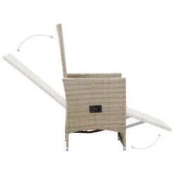 VidaXL - Tuinstoelen - Beige - Poly Rattan - 2 Stuks - Met Kussens -LeenBakker Winkel d3a9ed7c97dd4bed84c0c5c0731708b9