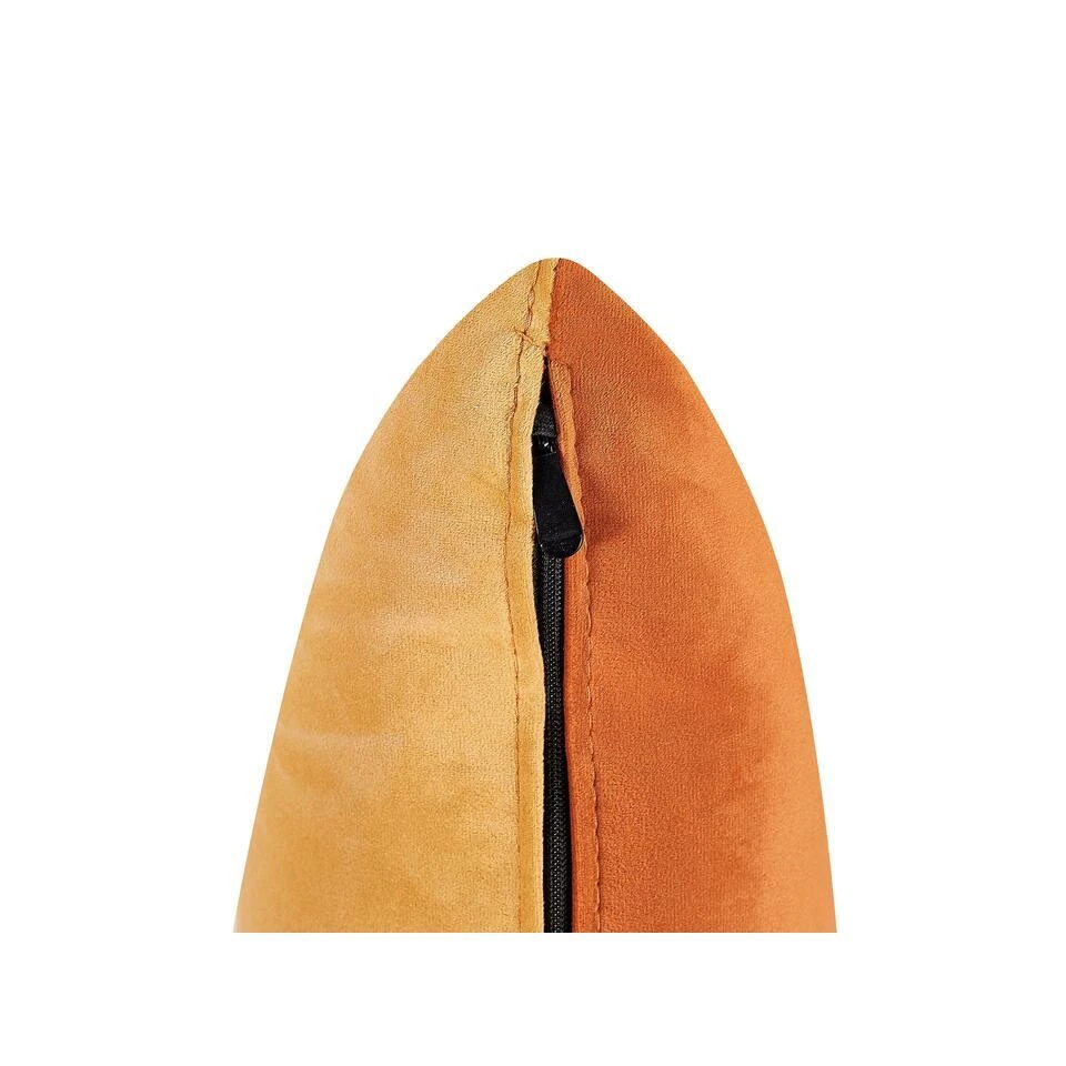 GONESSE - Chaise Longue - Oranje - Fluweel 10 GONESSE - Chaise Longue - Oranje - Fluweel - Afbeelding 8