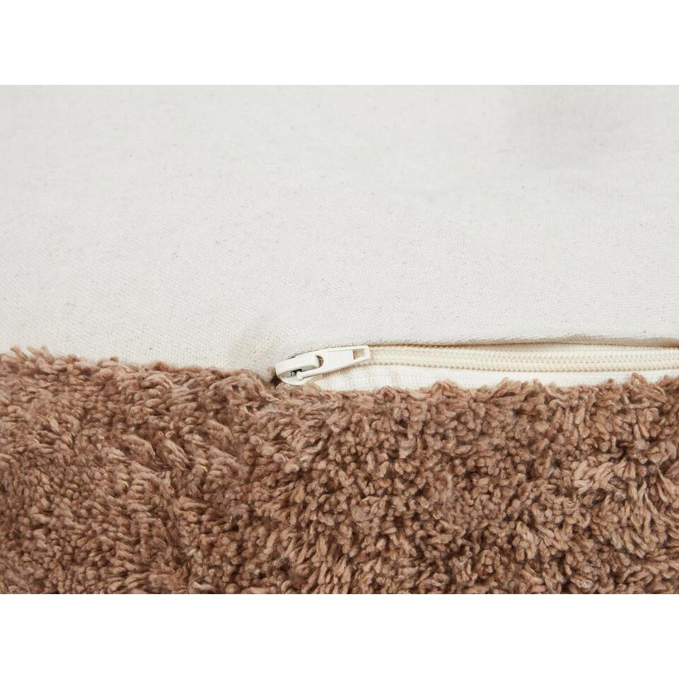 KANDHKOT - Poef - Bruin - 50 X 35 - Katoen 8 KANDHKOT - Poef - Bruin - 50 X 35 - Katoen - Afbeelding 6