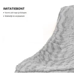 Parya Stoel Zitzak Bont - Zitzakfauteuil - Woonkamerzitzak - Grijs - Senior -LeenBakker Winkel d3f156dd6cda46d8a208dbbee94495b3