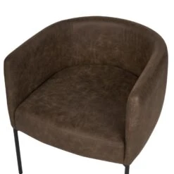 MALMOS - Fauteuil - Donkerbruin - Kunstleer -LeenBakker Winkel d47b082ab1cf4b1f9971c6301ee666c1