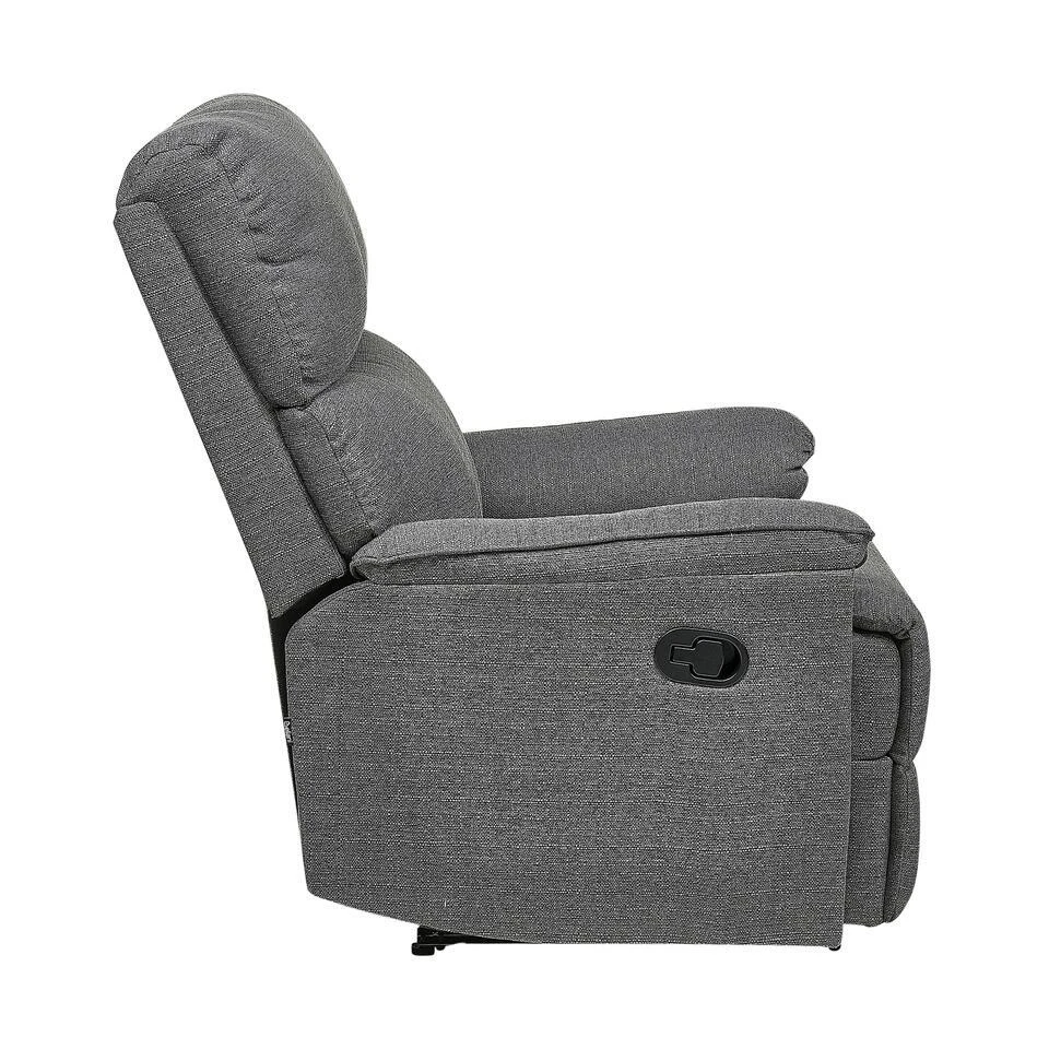 EVERTON - TV-fauteuil - Grijs - Polyester 8 EVERTON - TV-fauteuil - Grijs - Polyester - Afbeelding 6