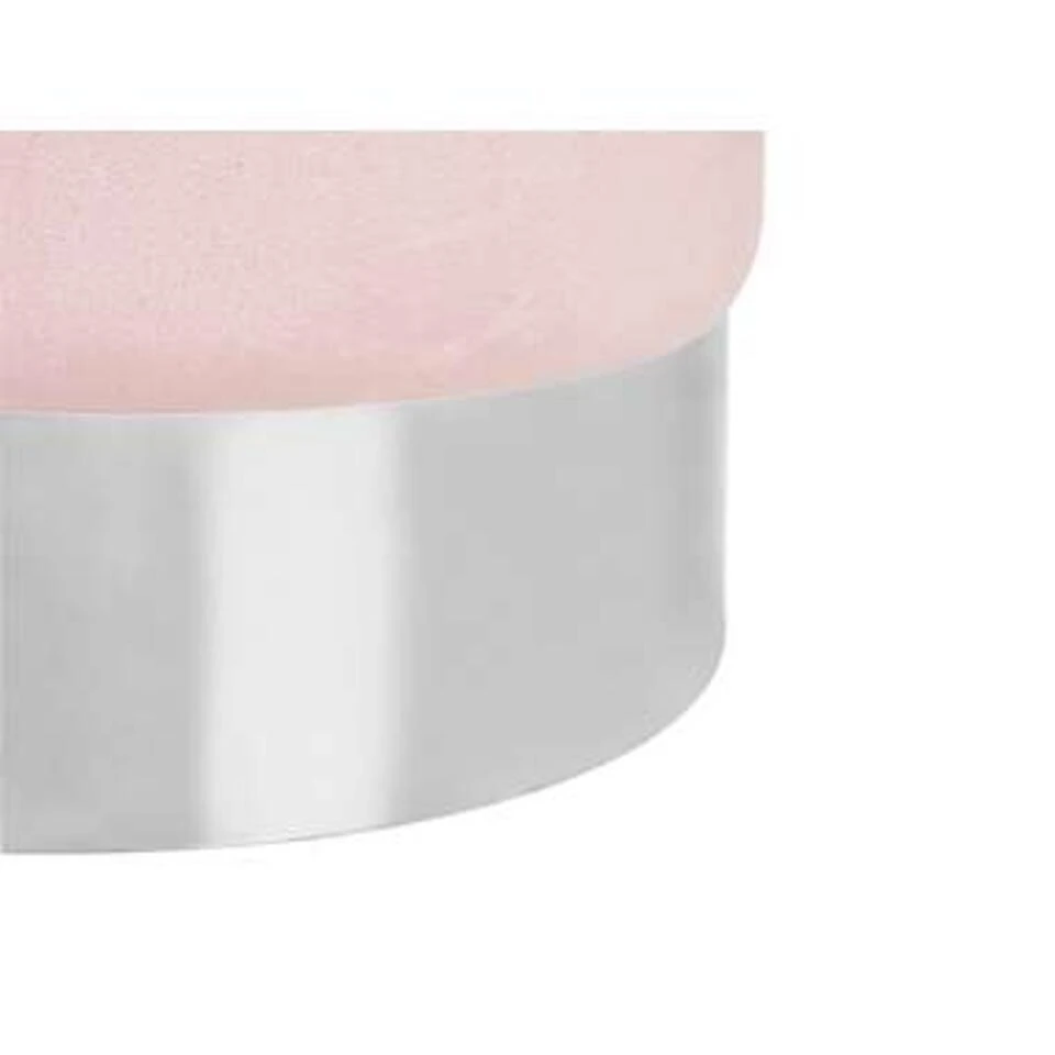 BRIGITTE - Poef - Roze - 36 Cm - Fluweel 6 BRIGITTE - Poef - Roze - 36 Cm - Fluweel - Afbeelding 4