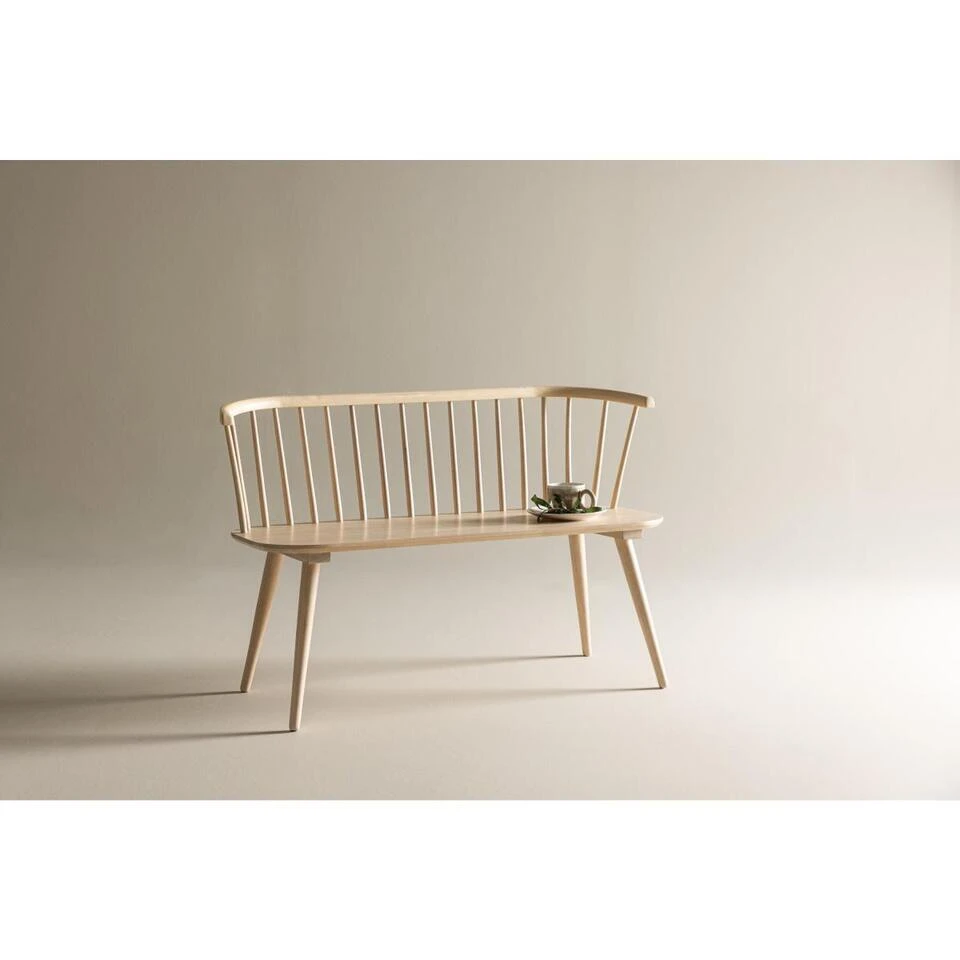 Svea - Rahimi Eetkamerbank - 120 Cm - Naturel 4 Svea - Rahimi Eetkamerbank - 120 Cm - Naturel - Afbeelding 2