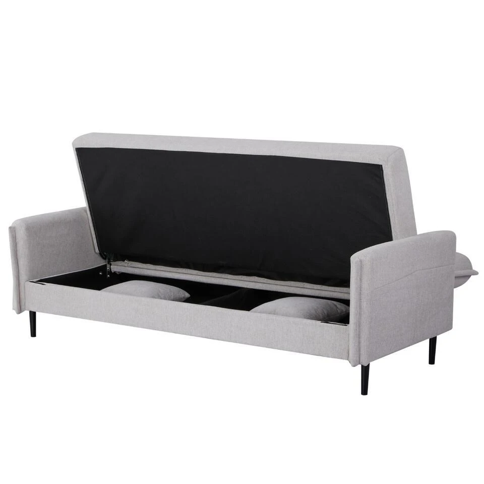 Slaapbank 3-Zits - Stof Beige - Zithoogte 47cm - 200x85x87cm - Torvi 9 Slaapbank 3-Zits - Stof Beige - Zithoogte 47cm - 200x85x87cm - Torvi - Afbeelding 7