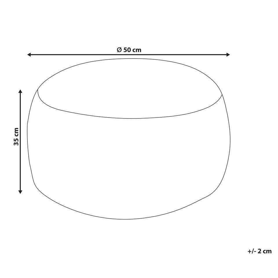 KANDHKOT - Poef - Bruin - 50 X 35 - Katoen 6 KANDHKOT - Poef - Bruin - 50 X 35 - Katoen - Afbeelding 4