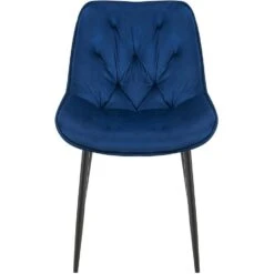 CLP Eetkamerstoel Wallace Zwart Frame - Fluweel - Blauw 12 CLP Eetkamerstoel Wallace Zwart Frame - Fluweel - Blauw -LeenBakker Winkel d67b40129f3f46949621df2cd25a48f1