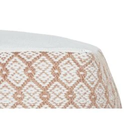 SHORAN - Buitenpoef - Beige/Wit - 50 X 50 X 30 Cm - Synthetisch -LeenBakker Winkel d6ca9c9f3c6e44f6bb3e0e0c634fd294