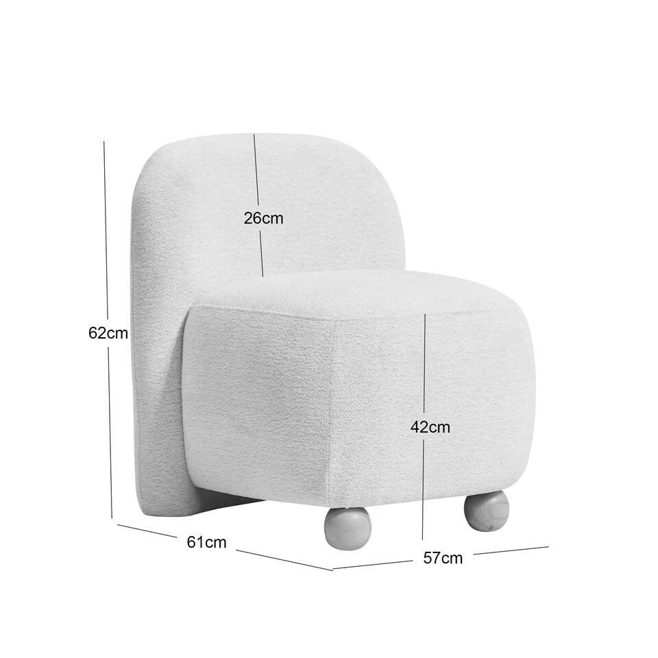 Scandinavische Salonstoel Met Houten Poten En Stof 7 Scandinavische Salonstoel Met Houten Poten En Stof - Afbeelding 5