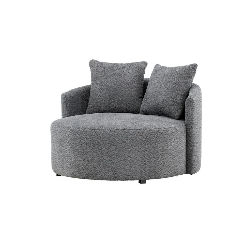Fjôrd Loveseat Teddy Grijs - Zithoogte 40cm - 118x118x72cm - Kelso 8 Fjôrd Loveseat Teddy Grijs - Zithoogte 40cm - 118x118x72cm - Kelso - Afbeelding 6