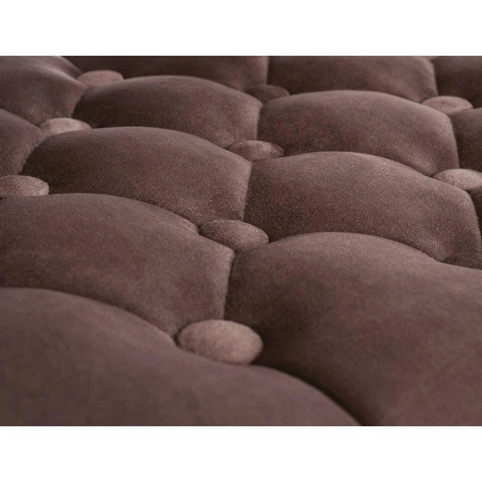 CLP Barkruk Dublin Zwart Frame - Fluweel - Bruin 6 CLP Barkruk Dublin Zwart Frame - Fluweel - Bruin - Afbeelding 4