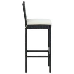 VidaXL - Tuinbarkrukken - Zwart - Poly Rattan - 2 Stuks - Met Kussens -LeenBakker Winkel da219bc359e84de1bc61e761b8fcd010