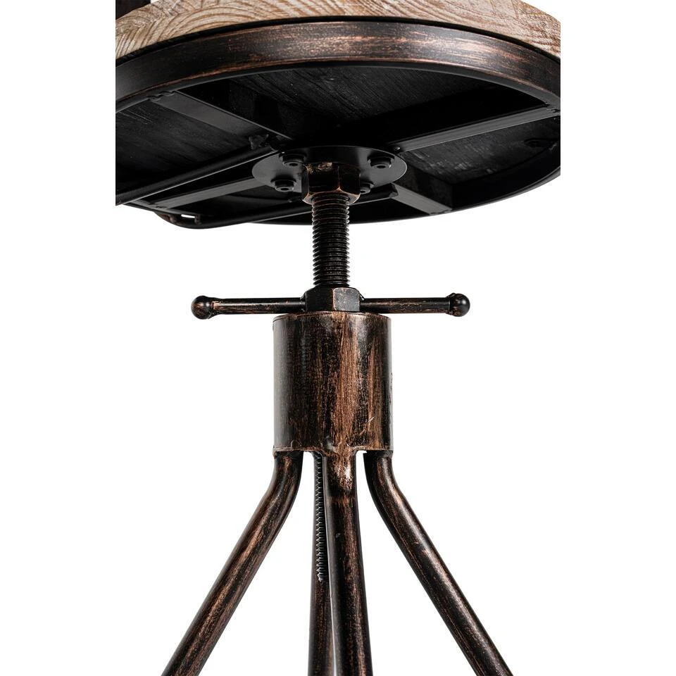 CLP Barkruk Hanam Bronzen Frame - Hout - Bronzen 9 CLP Barkruk Hanam Bronzen Frame - Hout - Bronzen - Afbeelding 7