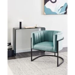 LARVIK II - Fauteuil - Mintgroen - Fluweel -LeenBakker Winkel dc28c1c4cd0542cc921496dae7848f34