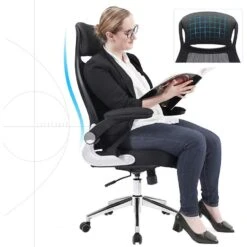 Songmics Bureaustoel Xavi - Zwart 14 Songmics Bureaustoel Xavi - Zwart -LeenBakker Winkel dc39b583139b402e968027247cbc799c