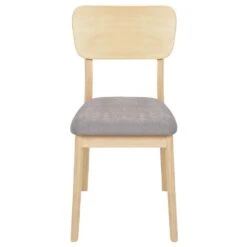 MINIER - Eetkamerstoel Set Van 2 - Lichtgrijs - Hout -LeenBakker Winkel dc6aaf9aba234b98ae02b6be0596e656