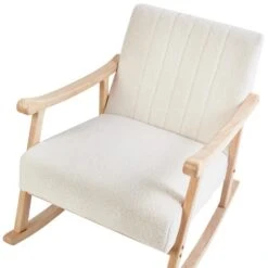 LEKNES - Schommelstoel - Gebroken Wit - Bouclé -LeenBakker Winkel dc849cb28e534eb69db4130b4c8de29c