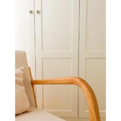 Schommelstoel Van Massief Hout En Beige Stof -LeenBakker Winkel dc8f94d40a7d41b0b08e952a45c09842