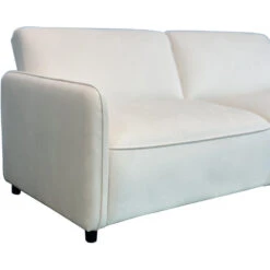 Alicia - Slaapbank 3-zits In Crèmekleurige Fluweel -LeenBakker Winkel dca548c4577a4331afe2485b751c072a