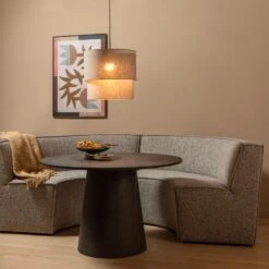 WOOOD Europa 2-Zits Eetbank - Geweven Stof - Zand - 85x131x131 -LeenBakker Winkel de27306069814947afee13523ce94a61