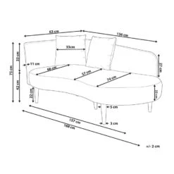 CHAUMONT - Chaise Longue - Roze - Rechterzijde - Fluweel -LeenBakker Winkel de4c44bbecf04714877c2e7a43282e06