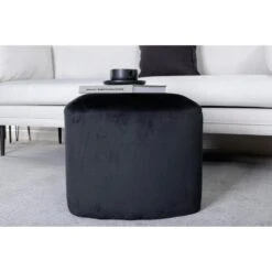 Svea - Troy Poef - Velvet - Zwart -LeenBakker Winkel dece3d33698340cea61dd6075bf65684