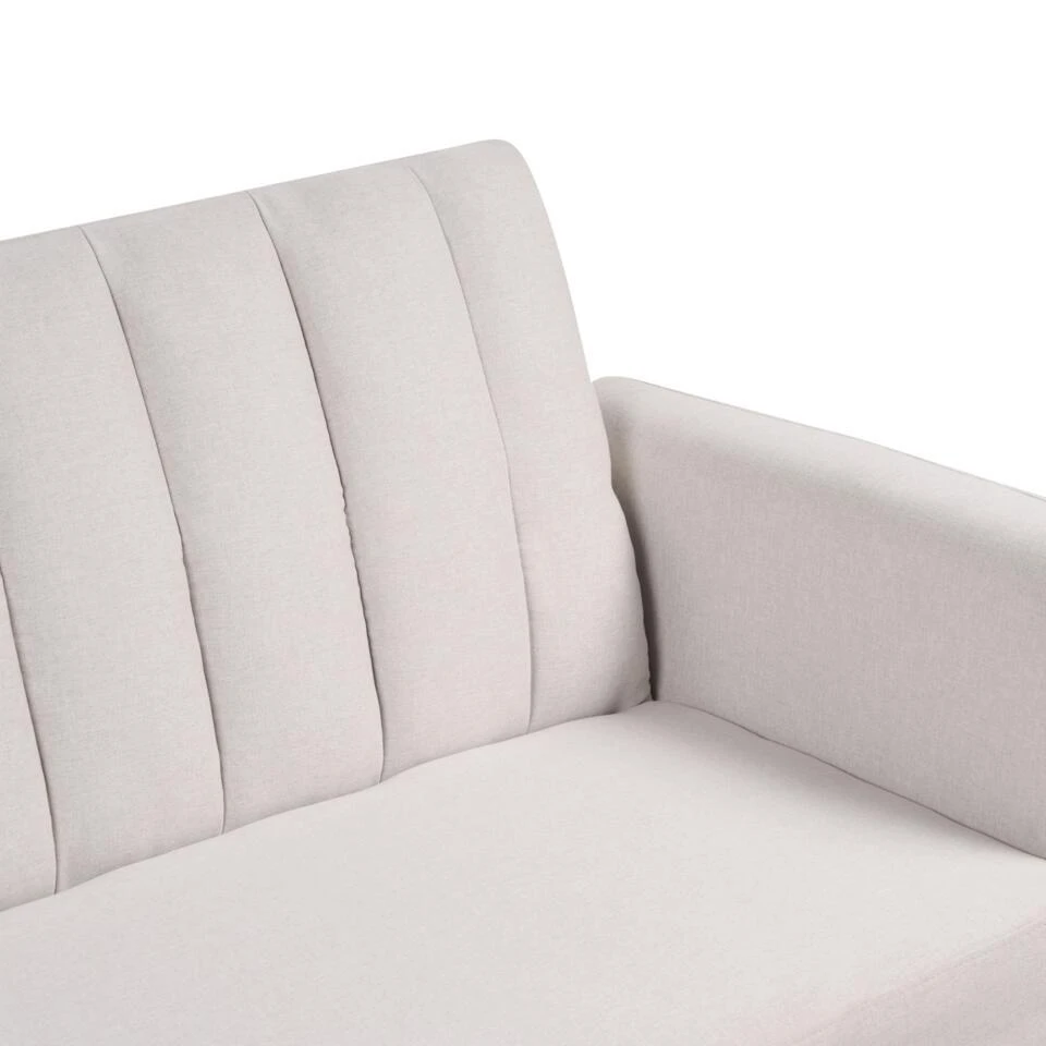 VIMMERBY - Slaapbank - Beige - Polyester 13 VIMMERBY - Slaapbank - Beige - Polyester - Afbeelding 11