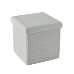 ACAZA Opvouwbare Poef Met Opbergruimte - 37x37x37 Cm - Wit -LeenBakker Winkel df8f6734f01d463eb5e0d3347074c561