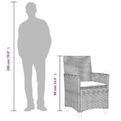 VidaXL - Tuinstoelen Met Kussens - Beige - Poly Rattan En Hout - 2 Stuks -LeenBakker Winkel e0098d1a3e2a4d1fa56f8ef1afc6162d