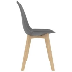 VidaXL Eetkamerstoelen 2 St Kunststof Grijs -LeenBakker Winkel e0578299a6aa466f8769cbee0c979a34
