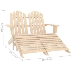 VidaXL - Tuinstoel 2-zits Adirondack - Bruin - Hout - Met Voetenban 17 VidaXL - Tuinstoel 2-zits Adirondack - Bruin - Hout - Met Voetenban -LeenBakker Winkel e0a93ded2ccf41cb8f03cda7061d45c7
