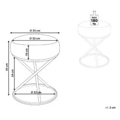 PRESHO - Hocker - Grijs - Bouclé 12 PRESHO - Hocker - Grijs - Bouclé -LeenBakker Winkel e0b7679ed2ed48f1b880b8934f983f4a